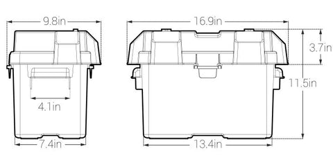 Noco | Battery Box for Group 24 to 31 Batteries | HM327BK