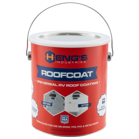 Hengs | Universal Roof Coating | 42128-4 |  Covers Up To 200 Sq. Ft. Per Gallon | 1 Gallon | Single | White