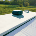 White Elastomeric RV Roof Coating Applied to Camper Roof with AC Unit - Lifestyle Application | United RV Parts