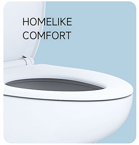Seaflo | Residential Height RV Toilet | SFRTCH-02-01 | Elongated Ceramic Bowl | Foot Pedal | White