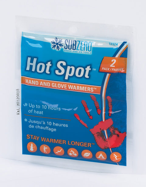Hopkins | Hot Spot Hand Warmer | 12324 | One Time Use | Last Up To 10 Hours | Up To 140 Degrees | Pack of 2
