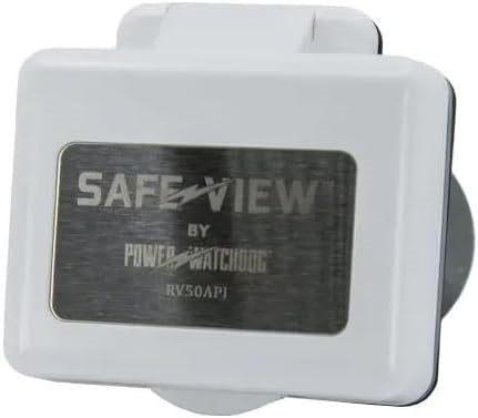 Hughes | SafeView Smart RV Power Inlet | SV50APIW | 50 Amp | White