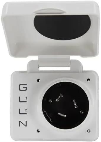 Hughes | SafeView Smart RV Power Inlet | SV50APIW | 50 Amp | White