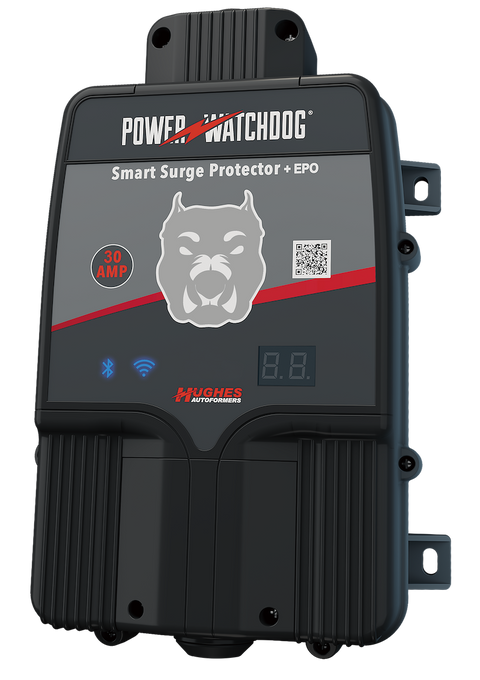 Hughes Autoformers | Power Watchdog 30 Amp Surge Protector | PWD30EPOH-W | Gen II | 30 AMP | Black