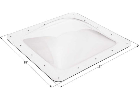 Icon Direct | Clear Skylight 14 x 14 | 01818 | 4 Inch High Bubble | SL1414C