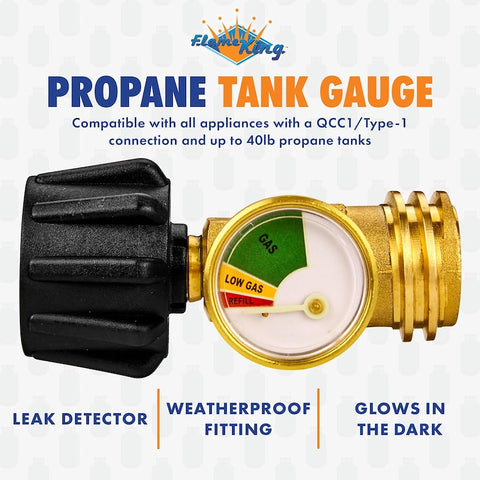 Flame King | GasStop Adapter | Propane Tank Gauge | YSN212