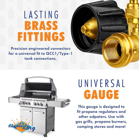 Flame King | GasStop Adapter | Propane Tank Gauge | YSN212