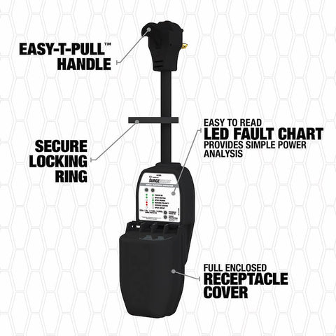 Southwire | 30 Amp Portable Surge Guard with Cover | 44380