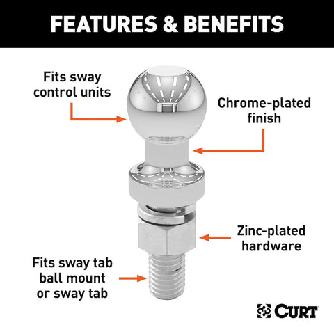 Curt | Replacement Sway Control Ball | 40093