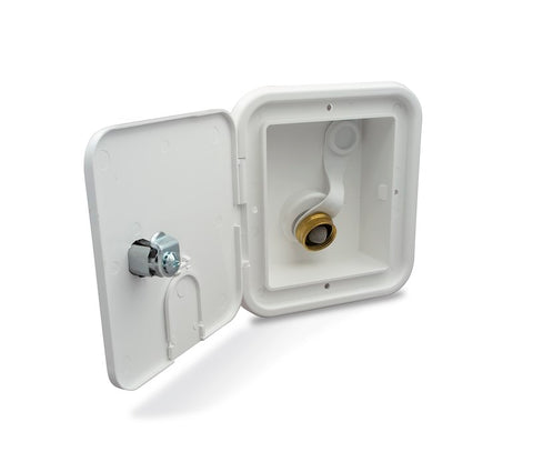 JR Products | City Water Hatch | Key Lock | BGE12-6-A | Polar White