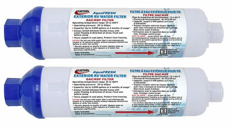 Valterra | AquaFresh Exterior Water Filter Kit | A01-1132VP | 2 Pack