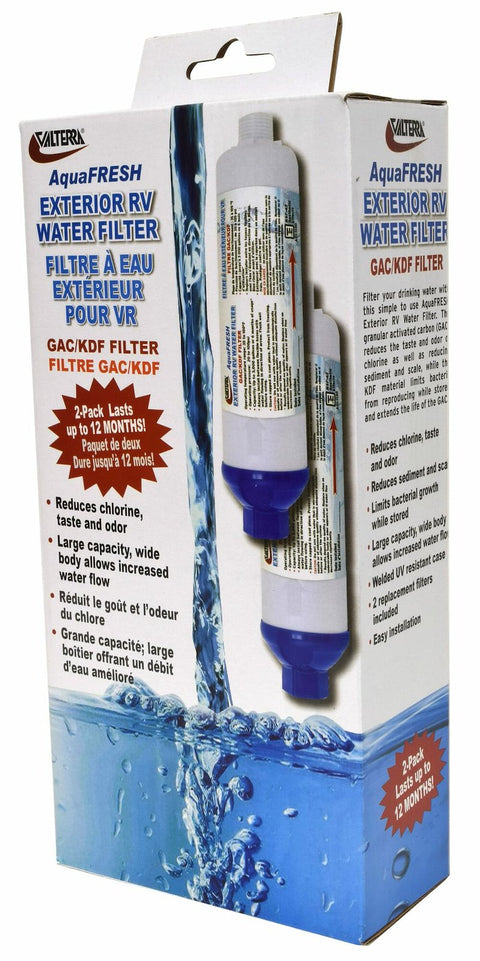 Valterra | AquaFresh Exterior Water Filter Kit | A01-1132VP | 2 Pack