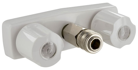 Valterra | Replacement RV Shower Valve For D&W Spray Away | PF213248 | White | 4" With Quick Connect