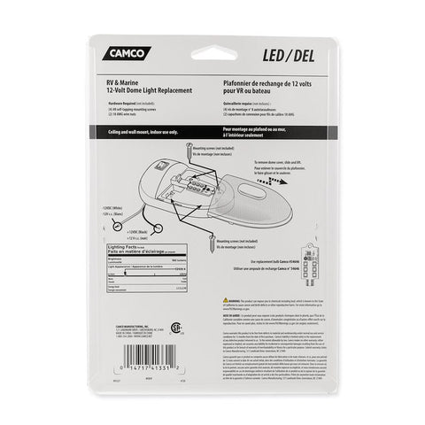 Camco | Single Dome Light | LED 160 Lumen | 41331