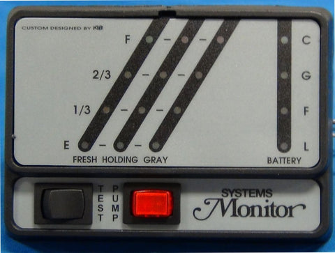 KIB Electronics | Tank Monitor System Panel | K21 | LED Display | Horizontal