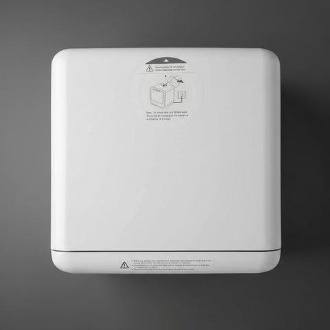 Invision | Portable Mini Dishwasher | 500-2001 | Portable / Counter Top | 18" | 1.32 Gallon | White