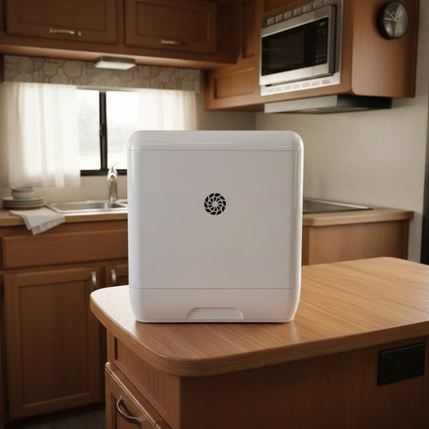 Invision | Portable Mini Dishwasher | 500-2001 | Portable / Counter Top | 18" | 1.32 Gallon | White