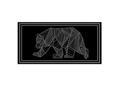 Kuma | Bear Outdoor Mat | 481-KM-RVMB-GB-18 | 18' x 9' | Black / Grey