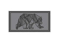 Grey Side Kuma Bear Outdoor Camping Mat 481-KM-RVMB-GB-18 - Reversible Side Flat Lay | United RV Parts