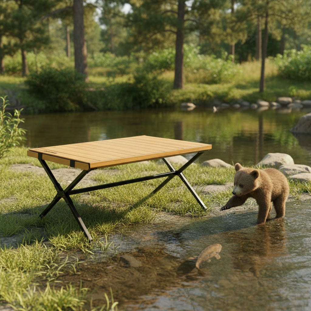 Kuma | Camp Crew Coffee Table | 889-KM-CCCT-BAM | Bamboo / Black