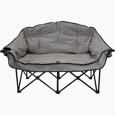 Kuma | Lazy Bear HEATED Love Seat | 893-KM-BBBTHDC-HG | Heather Grey