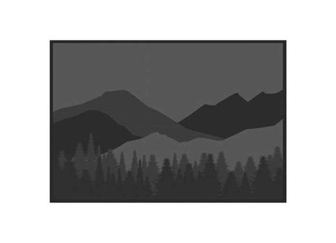 Kuma | Mountain Wilderness Outdoor Mat | 854-KM-MWOM-GB-12 | 12' x 9' | Black / Grey