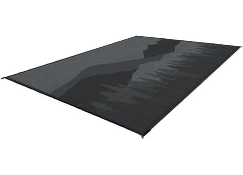 Kuma | Mountain Wilderness Outdoor Mat | 854-KM-MWOM-GB-12 | 12' x 9' | Black / Grey