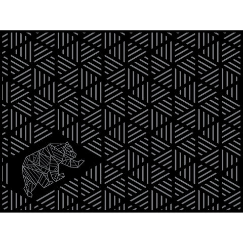 Kuma | Striped Peaks Outdoor Mat | 884-KM-SP-GB-12 | 12' x 9' | Black / Grey