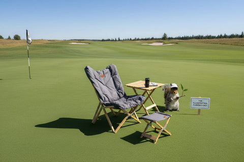 Kuma | Yoho Bamboo Stool | 861-KM-YBBS-HG | Heather Grey