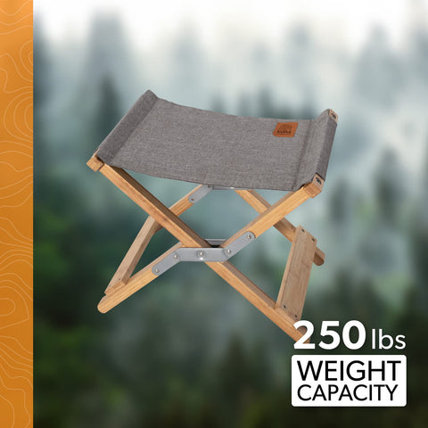 Kuma | Yoho Bamboo Stool | 861-KM-YBBS-HG | Heather Grey