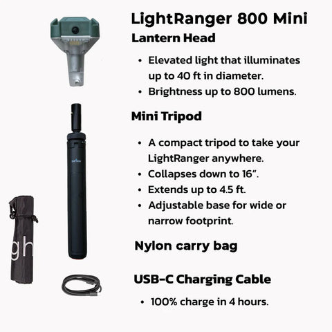 Devos | LightRanger 800 Mini | LR800MINI | Tripod LED Lantern
