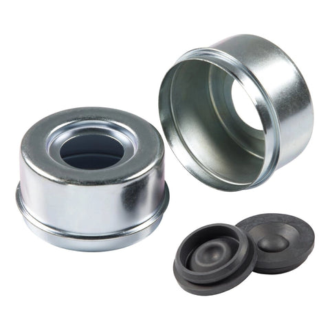 Lippert | Press-In Dust Cap with Rubber Plug | 2023134011 | 2.72" Diameter | 7,000-8,000-lb Axles | 2-Pack