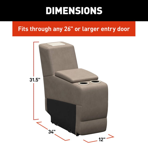 Lippert | Thomas Payne Seismic Theater Seating | 12" Center Console | 2024044199 | 12" | Driftwood