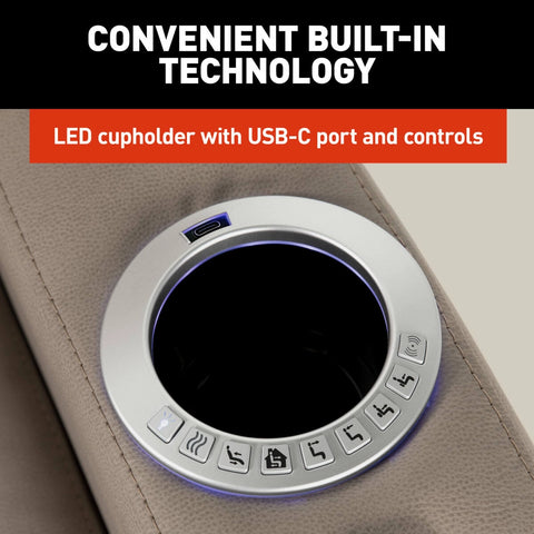 Lippert | Thomas Payne Seismic Theater Seating | Left-Hand Recliner | 2024044197 | 27.5" | Driftwood