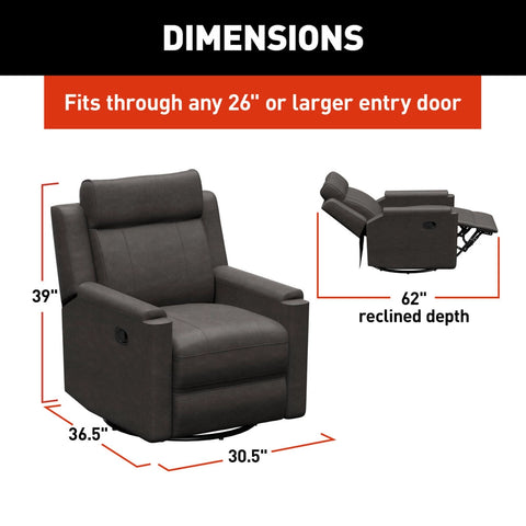 Lippert | Thomas Payne Signature | Swivel Glide Recliner | 2024044210 | 32.5" | McCoy