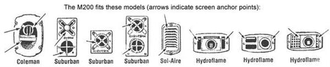 JCJ Enterprises | Mud Dauber Screen for Suburban or Hydroflame Furnace  | M200