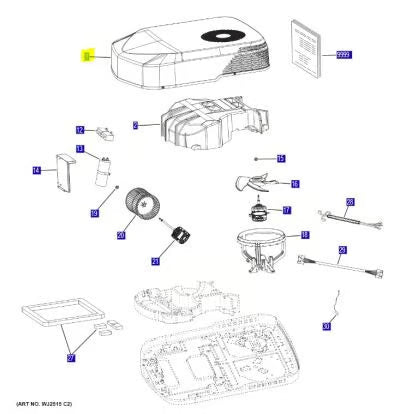 GE Appliances | AC Shroud Cover | WP76X33333 | Fits PLC, PLH, PLCS, PLHS Models