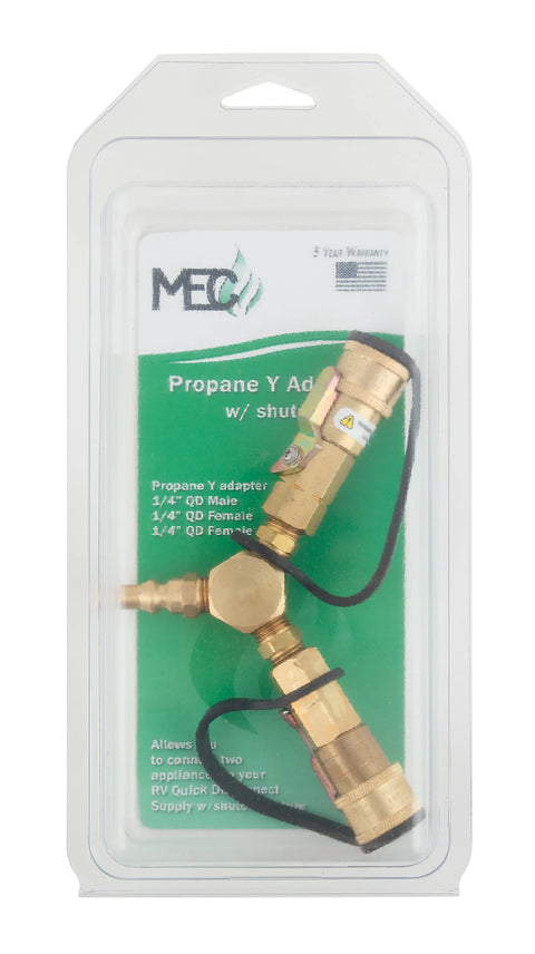 AP Products | Propane "Y" Adapter with Shut Off | ME23YP