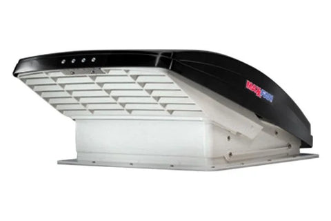 MaxxAir | MaxxFan Deluxe - 10 Speed | 00-06200K | Intake / Exhaust | Manual Lift | Smoke