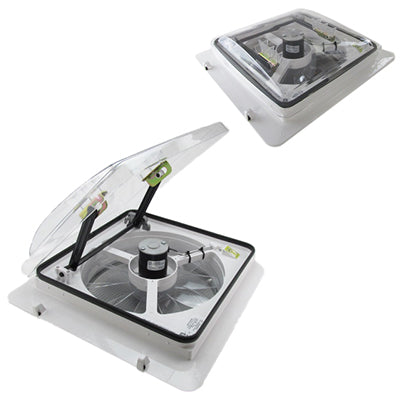 MaxxAir | MaxxFan Plus - 4 Speed | 00-04951KSCX | Exhaust Only | Rain Sensor | Clear Lid