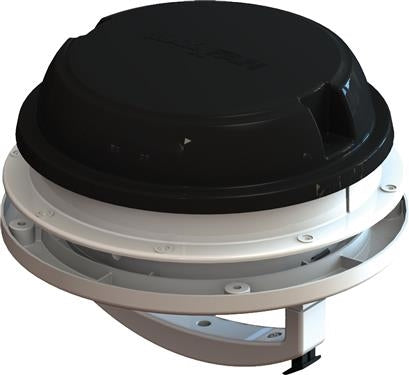 MaxxAir | Maxxfan Dome | 00-03812B | Manual Lift | 12v | 6" | Black