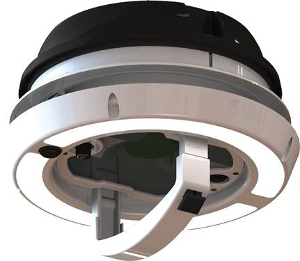 MaxxAir | Maxxfan Plus Dome | 00-03810B | Manual Lift | LED Light | 12v | 6" | Black