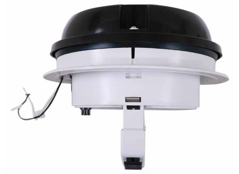 MaxxAir | Maxxfan Plus Dome | 00-03810B | Manual Lift | LED Light | 12v | 6" | Black