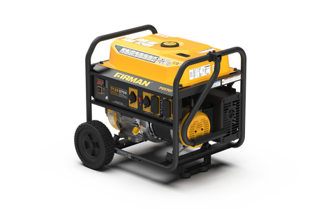 FIRMAN | 5,700 Watt Portable Generator | P05701 | Gas | 120/240V | with Wheels | Recoil Start