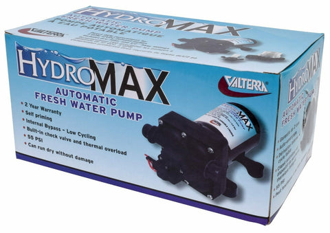 Valterra | Hydromax 12V RV Fresh Water Pump | P25201 | 12V | 3.0 GPM