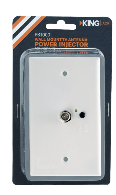 KING | Jack Power Injector Switch Plate | PB1000 | White