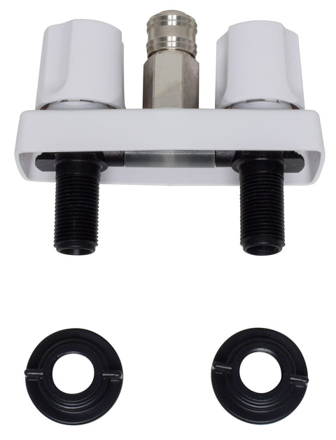 Valterra | Replacement RV Shower Valve For D&W Spray Away | PF213246 | White | 3 3/8" With Quick Connect