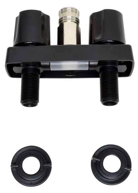 Valterra | Replacement RV Shower Valve For D&W Spray Away | PF213790 | Black | 3 3/8" With Quick Connect