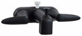 Matte Black POM RV Shower Faucet with Diverter and Dual Handles - Front View | United RV Parts