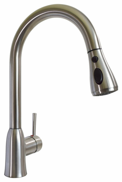 Valterra | Slimline Single Handle w/Power Boost Pull Down Kitchen Faucet | PF231466 | Brushed Nickel